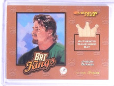 2002 Donruss Bat Kings Studio Series Jason Giambi #D27/50 #BK1 *63712