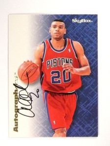 96-97 Skybox Autographics Allan Houston autograph auto