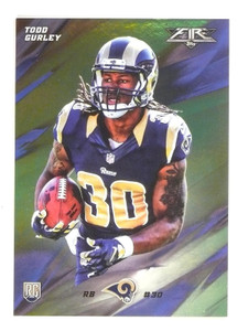 2015 Topps Fire Todd Gurley III Gold rc rookie #D285/299 #16