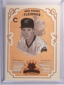 2004 Diamond Kings Greg Maddux Flashback Bronze Dual Bat #D43/50 #156