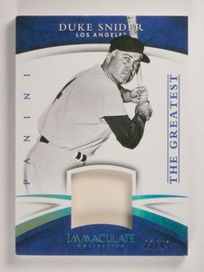 2015 Immaculate Collection Duke Snider Materials Blue Jersey #D23/49 #4