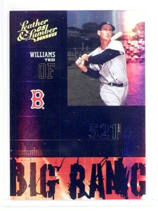 2005 Donruss Leather & Lumber Big Bang Ted Williams #D063/100 #BB25 *63588