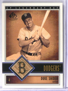 2002 Sp Legedary Cuts Duke Snider bat #B-DSn