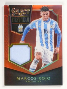 2015 Select Marcos Rojo First Team Swatches Jersey Red #D7/49 #FTMRO