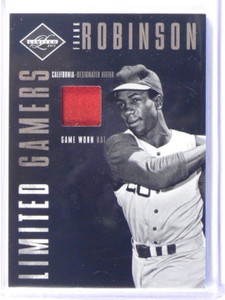 2011 Panini Limited Gamers Frank Robinson game worn hat #D52/55 #3