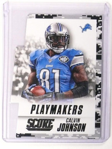 2015 Score Calvin Johnson Playmakers Black Camo #10