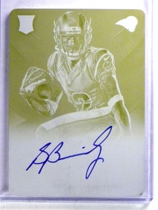 2013 Panini Black Stedman Bailey autograph auto rc Printing Plate #D 1/1 *68245