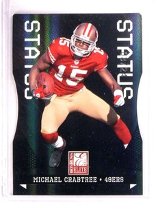 2011 Donruss Elite Status Black Michael Crabtree #D03/24 #84 *68533