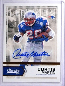 2016 Panini Classics Legends Curtis Martin autograph auto #D3/7 #170 *68860