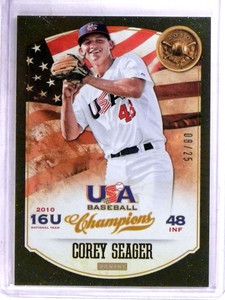 2013 Upper Deck Champions USA Corey Seager rc rookie #D08/25 #36 *69109