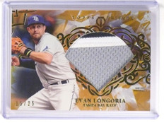 2015 Topps Tribute Evan Longoria diamond 3clr patch #D15/25 #DC-EL