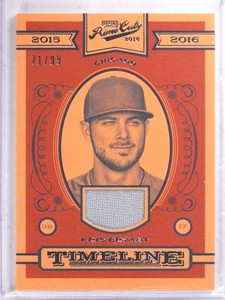 2016 Panini Prime Cuts Timeline Kris Bryant jersey #D71/99 #T-KB *69891