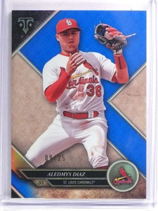 2017 Topps Triple Threads Sapphire Aledmys Diaz #D09/25 #27 *70403