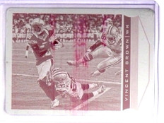 2013 Score Printing Plate Magenta Vincent Brown #D1/1 #182 *70380