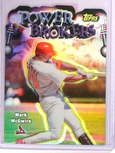 1999 Topps Power Brokers Refractor Mark McGwire #PB1 *71723