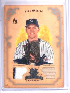 2004 Diamond Kings DK Silver Mike Mussina Dual Bat Jersey #D24/50 #145 *61982