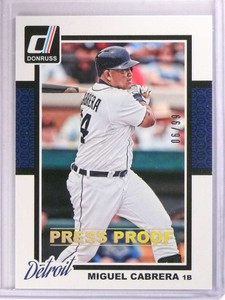 2014 Donruss Press Proof Silver Miguel Cabrera #D06/99 #294 *71776