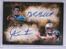 2011 Topps Inception Cam Newton &amp; Gabbert autograph auto rookie #D18/25 *71909