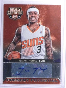 2014-15 Totally Certified Present Isaiah Thomas autograph auto #D88/99 *72096