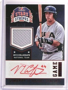 2015 Panini Stars Stripes Gear Michael Conforto autograph jersey rc #D9/49 *72572