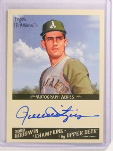 2009 Upper Deck Goodwin Champions Rollie Fingers autograph auto sp/50 *73289