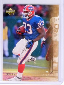 2000 Upper Deck Antowain Smith UD Exclusives Gold #D09/25 #28 *74275