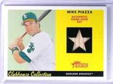 2007 Topps Heritage Clubhouse Collection Game Used Bat Mike Piazza #CCMP *74815