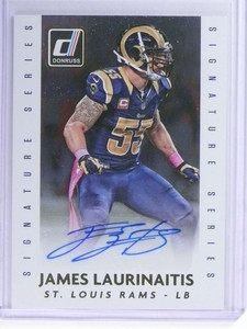 2015 Donruss Football Signature Series Autograph James Laurinaitis #DSSJL *74698