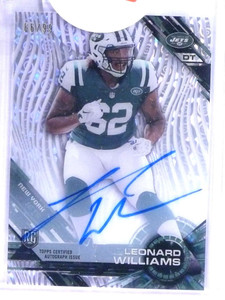 2015 Topps High Tek Tidal Diffractor Rookie Autograph Leonard Williams /99 *74730