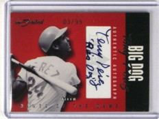 2004 Fleer Inscribed Names Of The Game Tony Perez auto autograph #D03/99