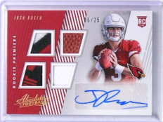 2018 Absolute Gold Spectrum Josh Rosen Rookie Patch Autograph #D06/25 #152 *75326