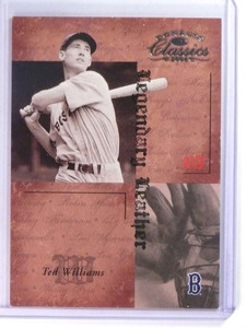 2004 Donruss Classics Legendary Leather Ted Williams #D78/100 #LL-5 *76500