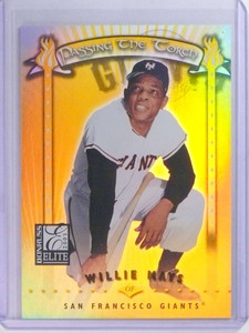 2001 Donruss Elite Passing The Torch Willie Mays #D589/1000 #PT3 *76538