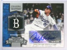 2013 Topps Chasing History Johnny Podres Autograph auto #CHAJPO *78046