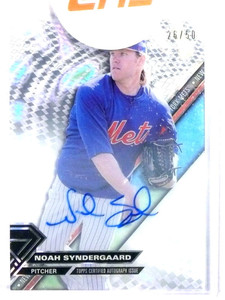 2017 Topps High Tek Clubhouse Images Autograph Noah Syndergaard #D25/50 *79696