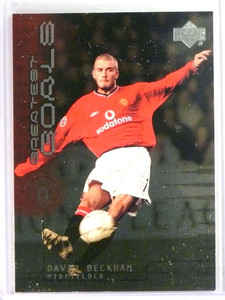 2002 Upper Deck Manchester United Legends Greatest Goals David Beckham *79976