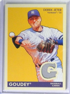 2009 Upper Deck Goudey Memorabilia Derek Jeter Jersey #DM-DJ Yankees *80914