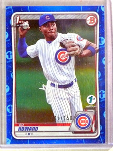 2020 Bowman Draft 1st Edition Blue Foil Ed Howard Rookie RC #D047/150 #98 *84087