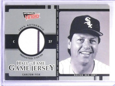 2000 Upper Deck Ultimate Victory Hall of Fame Game Jersey Carlton Fisk #CF