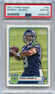 2012 Topps Magic 181 Russell Wilson Rookie PSA 10 GEM MT