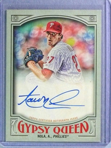 2016 Topps Gypsy Queen Green Aaron Nola Autograph Auto #16/99 #GQAAN