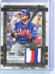 2020 Topps Museum Collection Meaningful Material Gold Shin-Soo Choo Patch #15/25