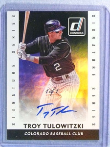 2007 Exquisite Signatures Heroes Autographs Troy Tulowitzki Rookie Auto  22/25 - Sportsnut Cards