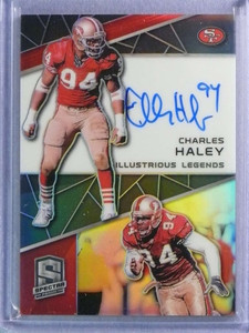 2019 Panini Spectra Illustrious Legends Charles Haley Autograph #75/99 #ILCH