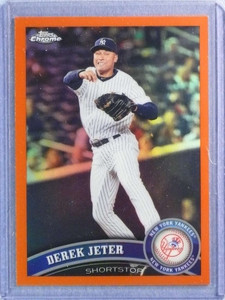 2011 Topps Chrome Orange Refractor Derek Jeter #20