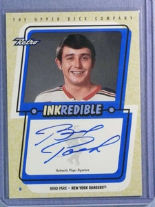 1999-00 Upper Deck Retro Inkredible Brad Park Autograph Auto #BP