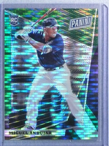 2018 Panini The National VIP Prizm Emerald Miguel Andujar Rookie RC #5/5 #57