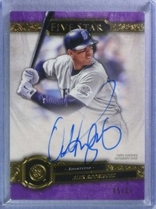 2021 Topps Five Star Baseball Purple Alex Rodriguez Autograph Auto #45/50 