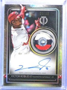 2020 Topps Tribute Ozzie Albies Patch Jersey Autograph Auto #32/50