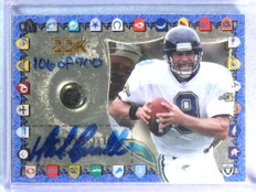 1997 Excalibur Game Helmet Mark Brunell Autograph Auto #106/700 #2AU